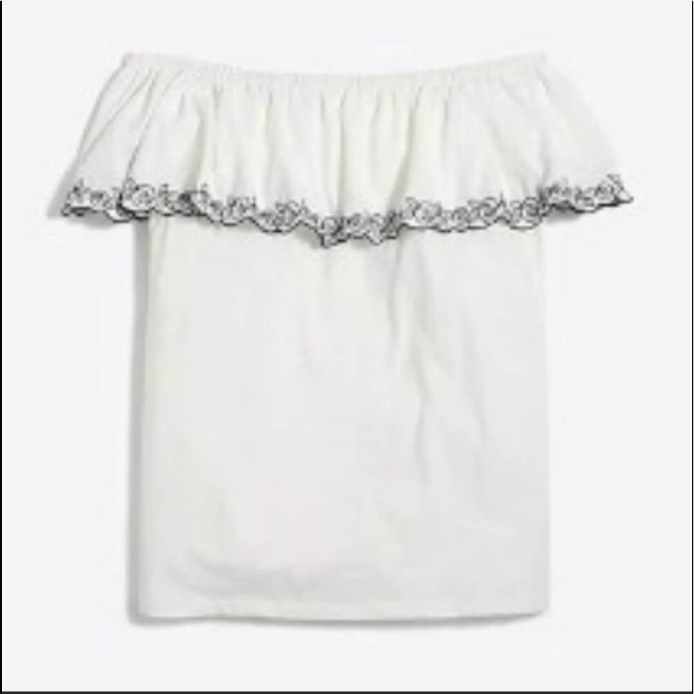 J. Crew Embroidered Detail Blouse